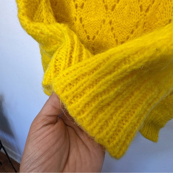 Anthropologie Yellow Crew Neck Sweater - Picture 9 of 12